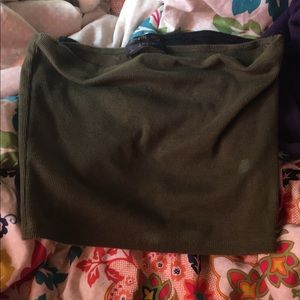 Dark green tube top